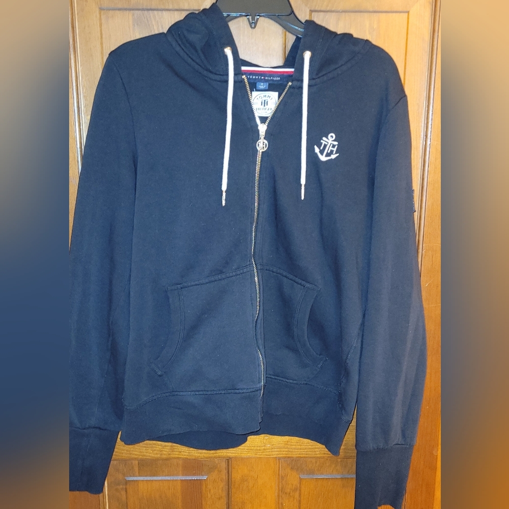 Tommy Hilfiger, Black Full Zip, Size M, Excellent condition